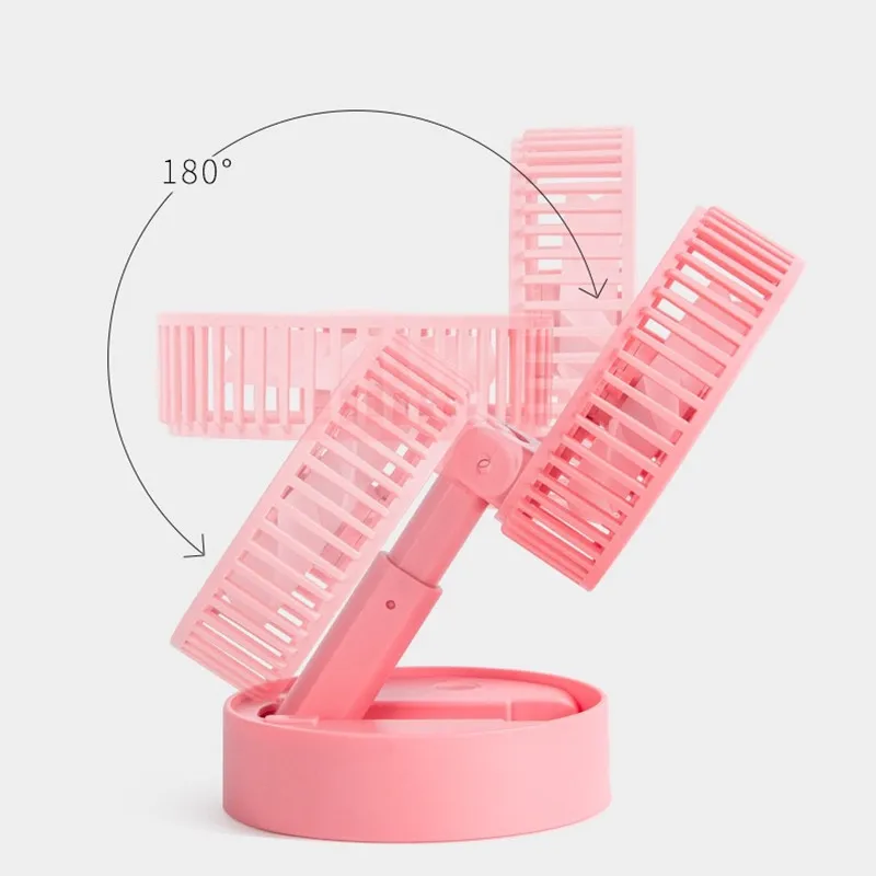 

Outdoor Mini Creative Desktop Office Folding Telescopic Fan New USB Charging Handheld Small Fan Portable