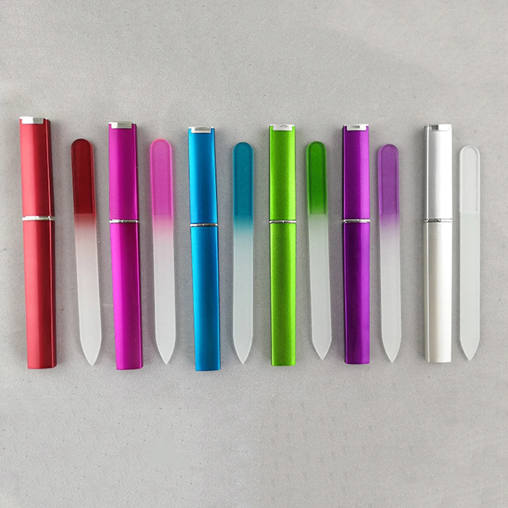 Модная пилка для ногтей со стеклом полировки женщин и девушек профессиональная