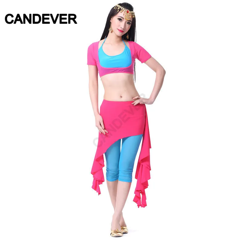 Восточные костюмы для танца живота женский набор костюма топ юбка брюки