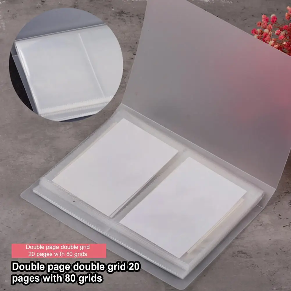 

Nail Sticker Holder Nail Art Tools 20 Pages Transparent Nail Water Decals Empty Storage Holder for Home Use