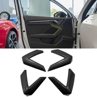 for audi a3 8y 2020 2021 2022 abs carbon fiber inner door handle cover protector car accessories