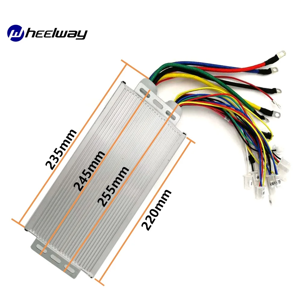 48 в 60 в 72 в 84 в 96 в 1500 Вт скутер двухрежимный дизайн BLDC 24 Mosfet 55 Ампер синусоидальный регулятор шума Электрический велосипед