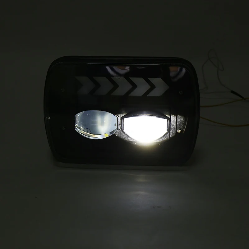 

2 pcs 40W Square 5X7 7X6 inch Rectangular Sealed Beam LED Headlight With DRL for For Jeep Wrangler Yj Cherokee Xj