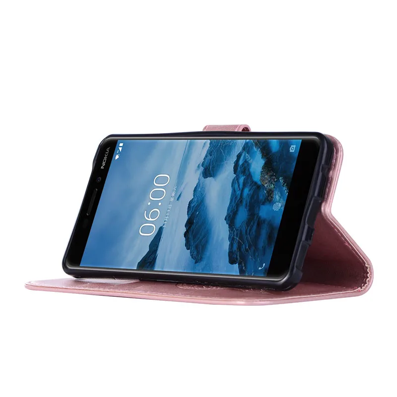 Чехол для Nokia 6 2018 кожаный чехол бумажник с рисунком совы 1 TA 1068 1050 1043 1045|Бамперы| |