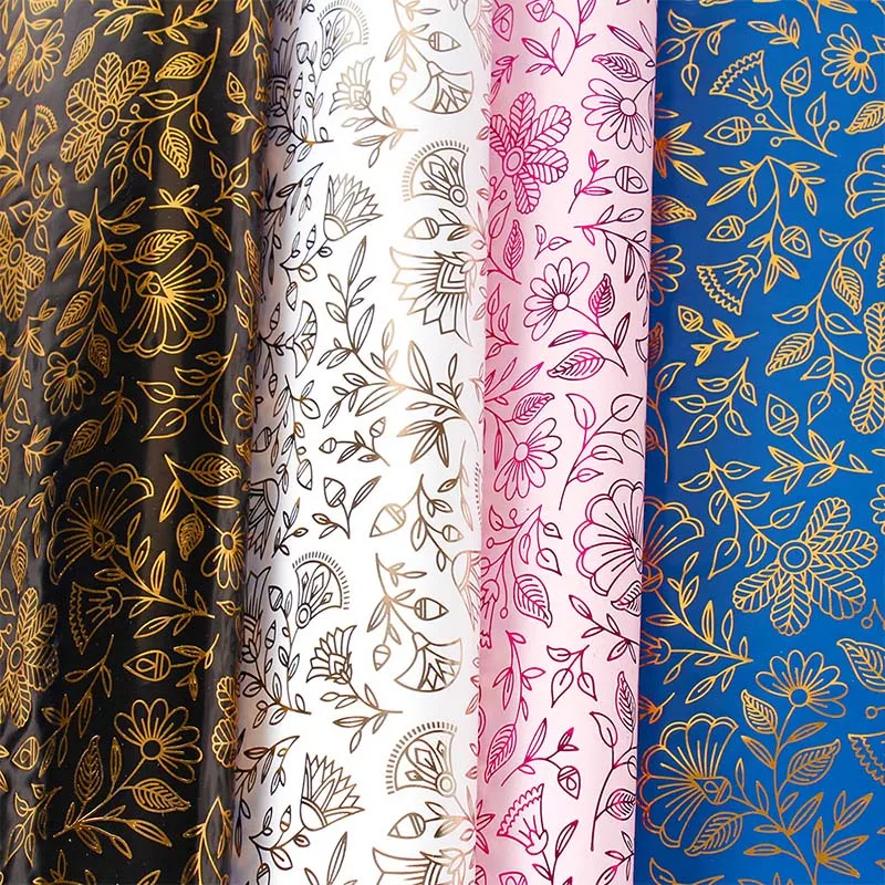 Wedding Gift Wrapping Paper Chinese Style Multi-color Flower Stamping Pattern Vintage 50cm*70cm | Дом и сад