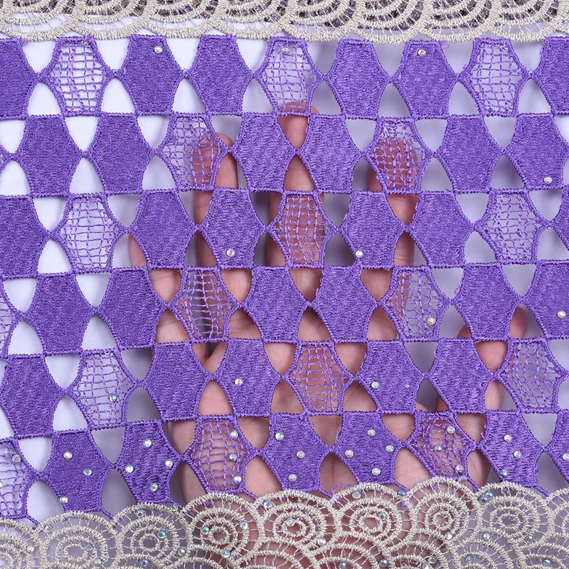 Горячая Распродажа нигерийский гипюровый шнур Kalume кружевная ткань с отверстиями
