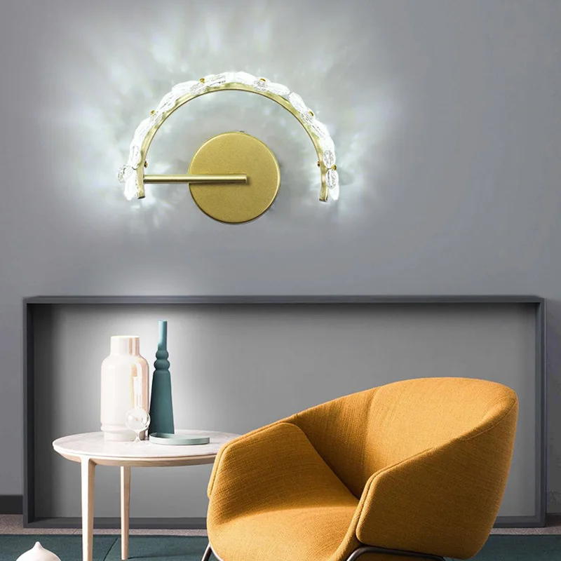

nordic led stone penteadeira deco maison wall lights espelho living room lamp beside lamp
