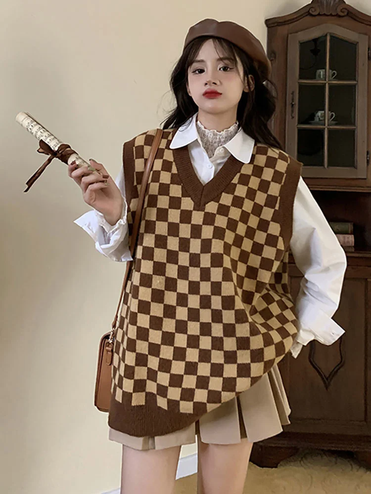 

Vest Vest Sweater Coat Women's Clothing Spring and Autumn Winter 2021 New Lazy Style