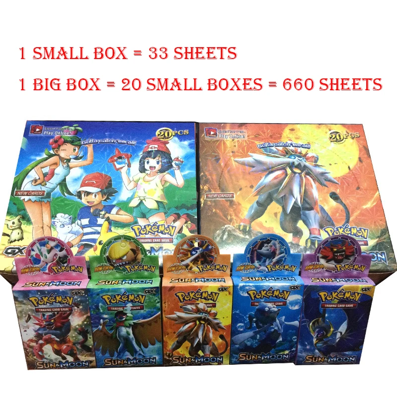 Takara Tomy Pokemon Card 33 шт. GX EX MEGA Flash 3D версия меч и щит Sun Moon коллекционные рождественские