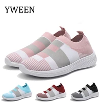 yween new womens shoes air mesh summer shoes woman slip on female causal shoes mother basic boat shoes for women