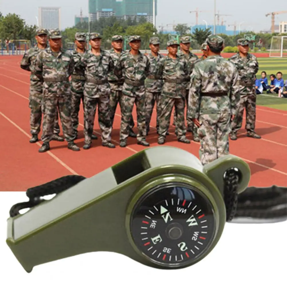 

Survival Whistle 3 in 1 Acrylic Emergency Gear Tactical Camping Hiking Emergency Tools Team Gifts Sports Training Equipment