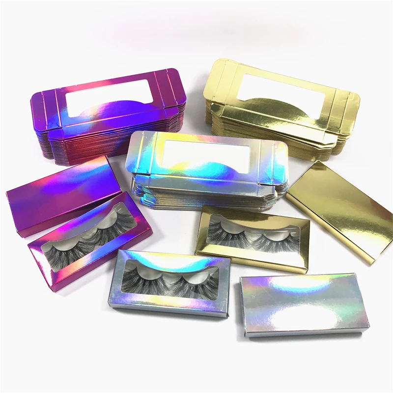 

Eyelash Packaging Box Bulk Wholesale Custom 3D Mink Lashes Boxes Packaging With Logo Makeup Set Eyelashes Case Pack