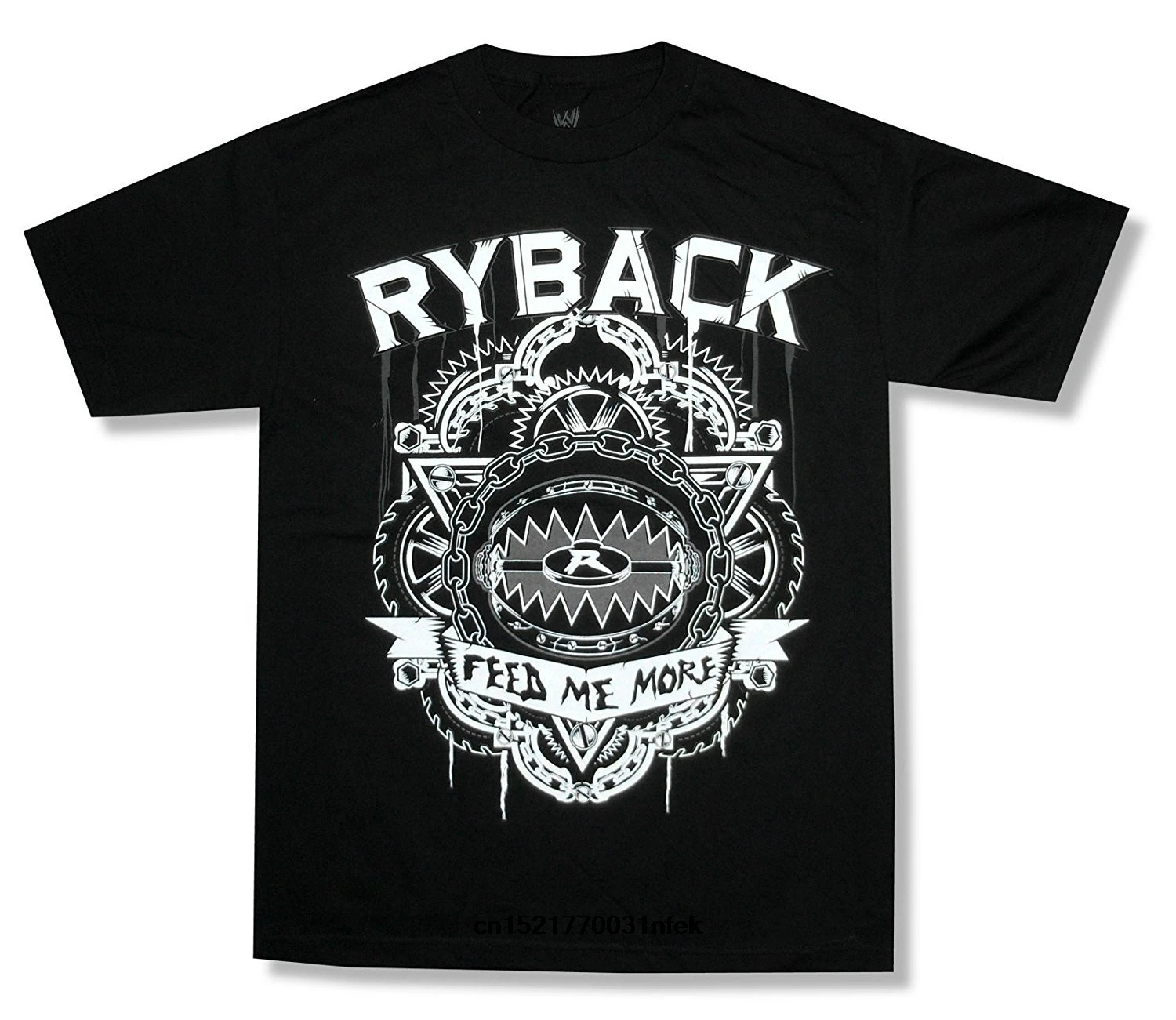 Мужская футболка борцовка Ryback Feed Me More Black панк забавная Новинка для мужчин  | Отзывы и видеообзор -4000398239243
