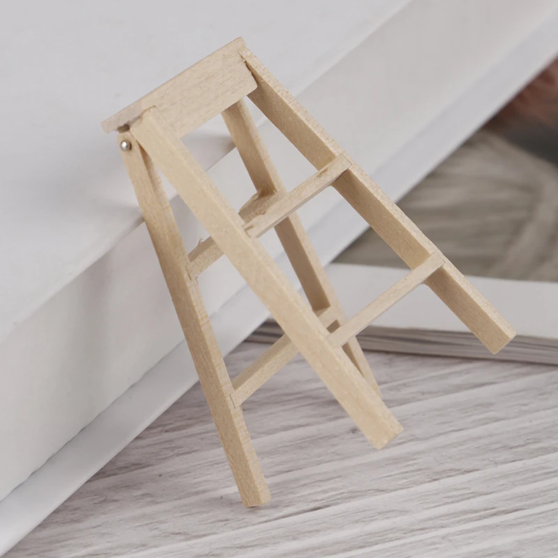 

1:12 Dollhouse Miniature Furniture Wooden Ladder
