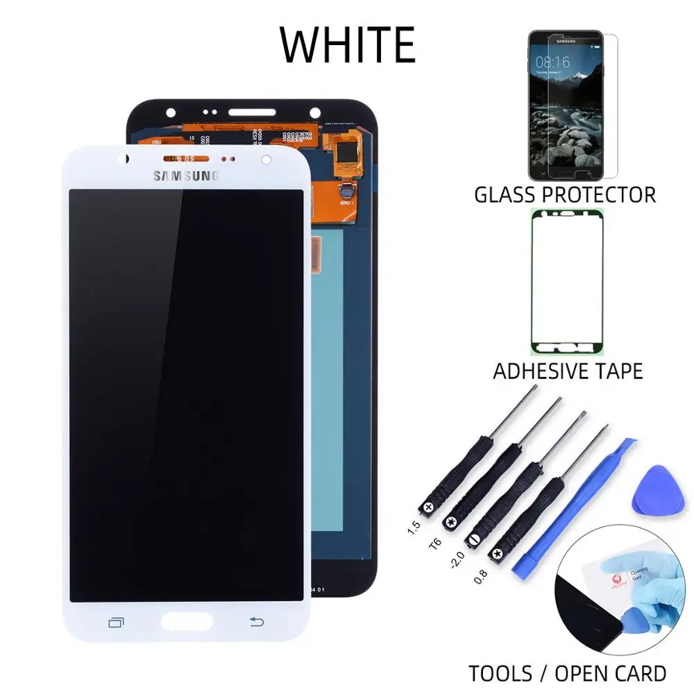 J7 2015 White AMOLED Дисплей для SAMSUNG Galaxy j7 Pro LCD в сборе с тачскрином для Samsung Galaxy j7 LCD J730 J730F J7 J700 J700F J710 J710F - Цвет: J7 2015 White
