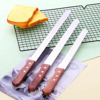 stainless steel toast cake knife 10 inch 14 inch serrated bread knife bread knife fine tooth coarse tooth kitchen accessories