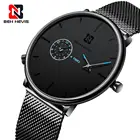 Модные мужские часы Ben evis, ультратонкие Роскошные Кварцевые часы, мужские повседневные тонкие водонепроницаемые спортивные наручные часы, мужские часы