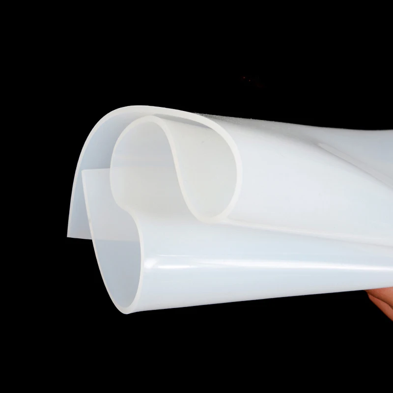 

1pc Practical Silicone Rubber Sheet Transparent Mat High Temperature Resistance Plate 500*500*1mm Home Supplies