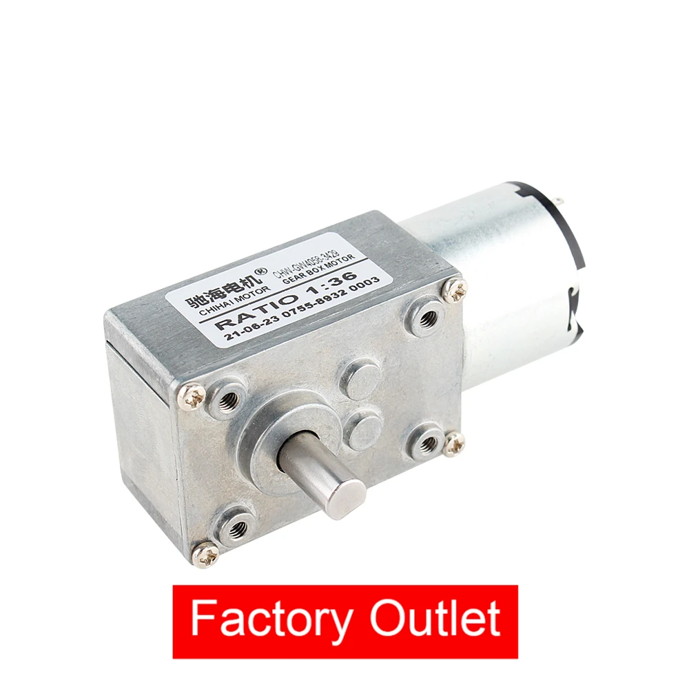 Семейный червячный редукторный двигатель, 12 В постоянного тока, 24 В, 10 об/мин, 4 кг, см, низкая скорость, высокий крутящий момент, D вал, 12 В, мотор, вращающийся, для двери стола, самоблокирующийся