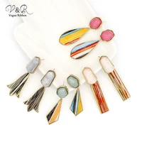 vogue ribbon diy handmade jewelry making pendent charms earring set components decoration fashion accessories new arrival gifts
