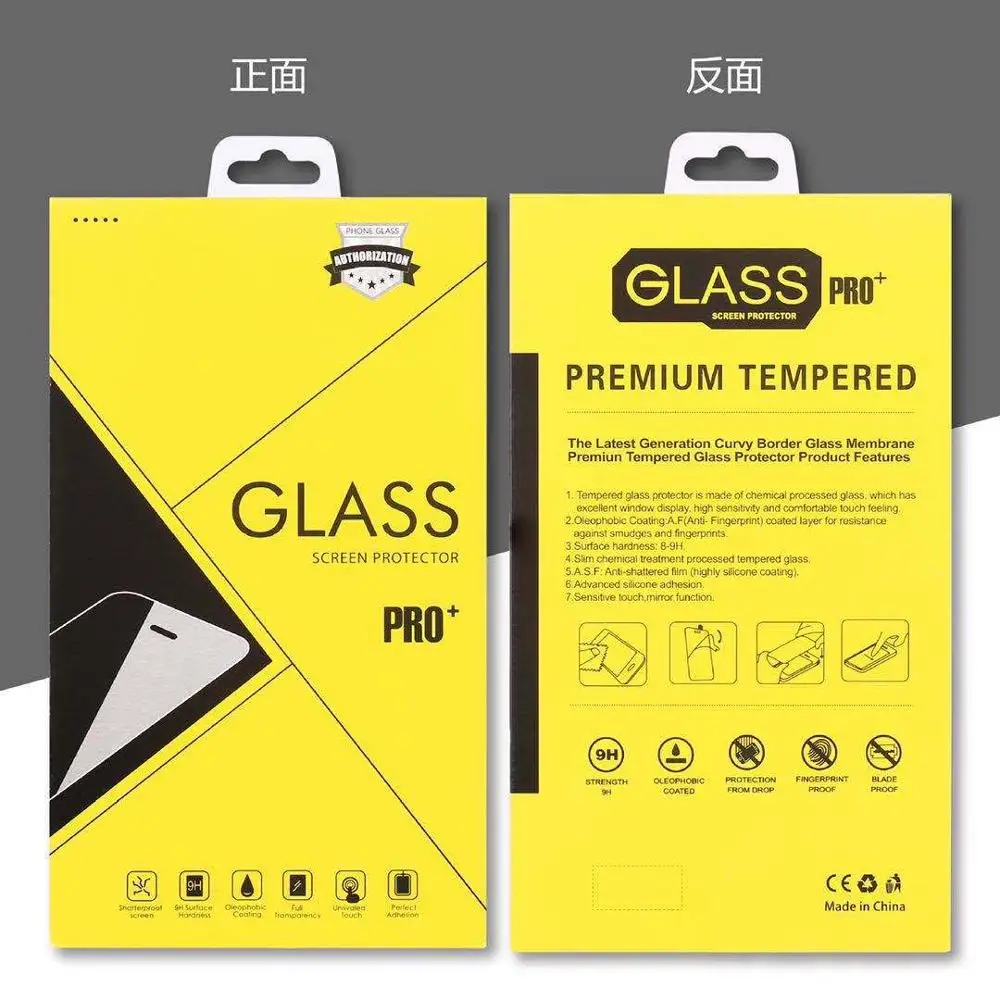 

50pcs Universal Cardboard Paper Box Retail Packaging For iphone 11 pro XR XS Max SE 6s 7 8 Plus Tempered Glass
