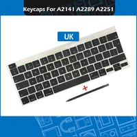 5sets original laptop a2141 a2289 a2251 uk keycaps for macbook pro retina 13 16 keys key cap set replacement