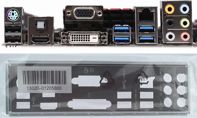 

Новая задняя панель I/O для материнской платы для Z97-PRO GAMER H97-PRO GAMER just shield backplate Бесплатная доставка