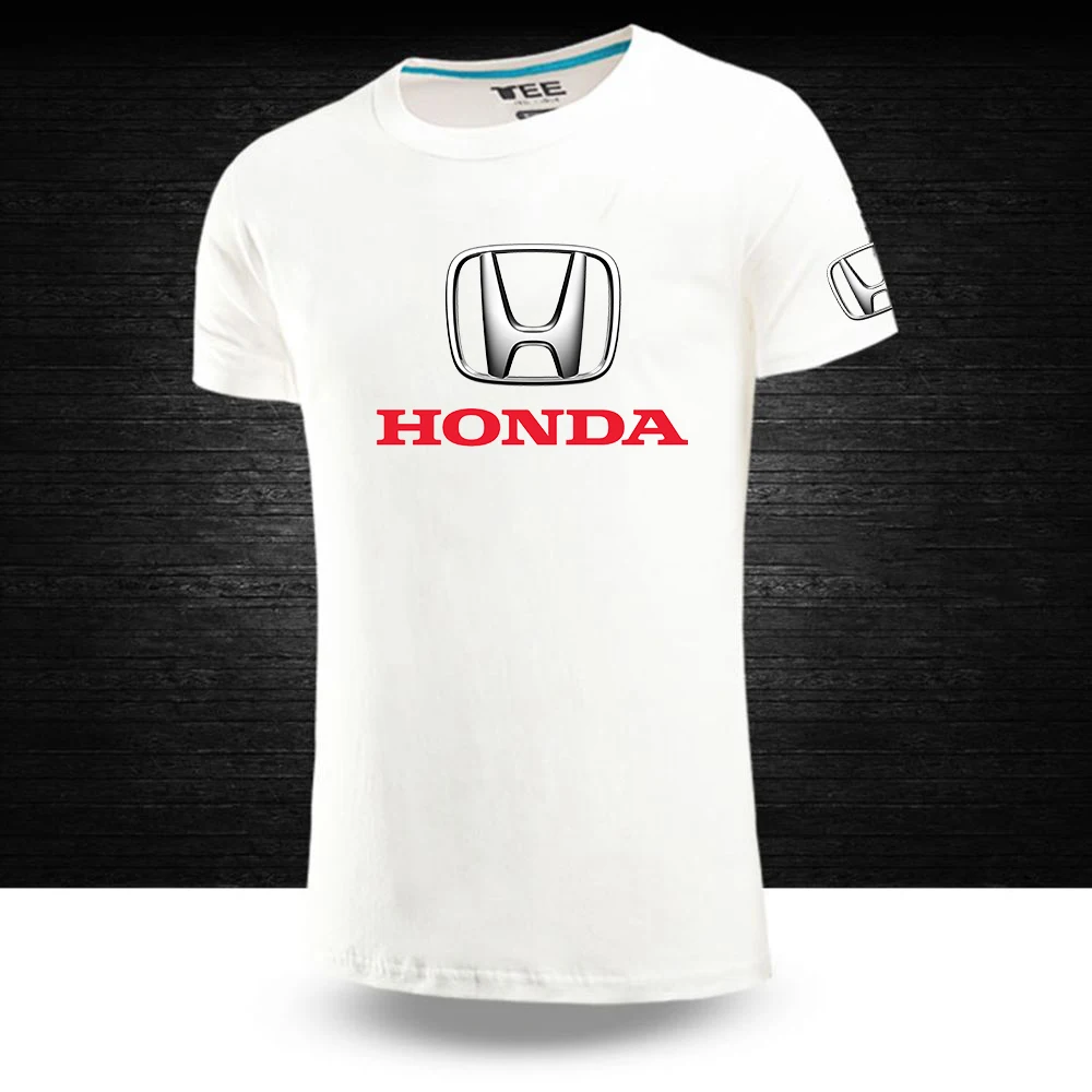 

2020 Men's Honda Car Logo Sport T-shirts Summer Short Sleeves Round Neck Leisure Breathable Casual Man T Shirts
