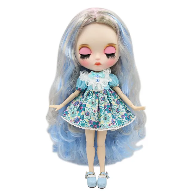 doll clothes shoes Фабрика blyth кукла 1/6 bjd шарнир тела белая кожа резные губы матовое лицо с бровей индивидуальные лицо сонные глаза - Цвет: doll clothes shoes