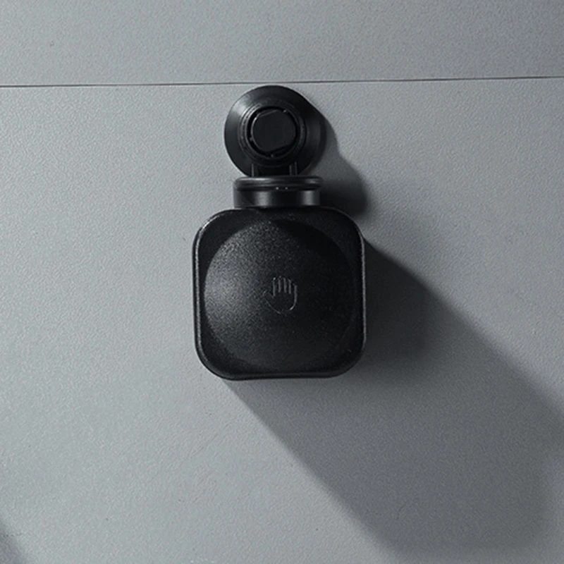 

No Drilling Wall Mount Manual Soap Dispenser Washing Shower Lotion Shampoo Box U7EA