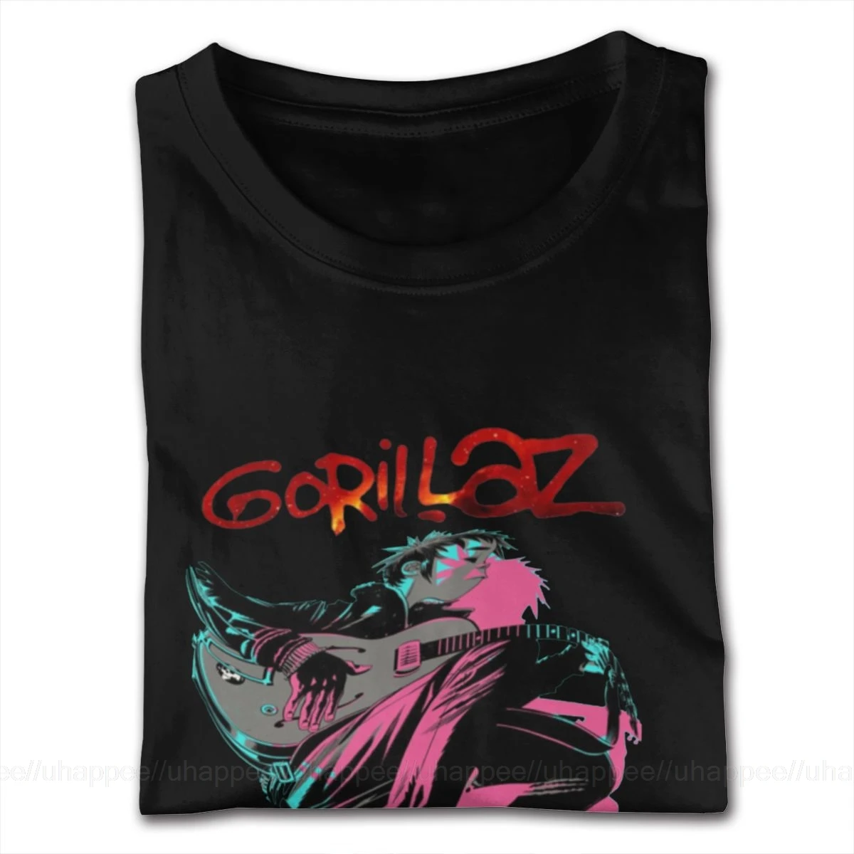Дешевая графическая футболка с надписью Humanz World Tour Gorillaz для мужчин Женская