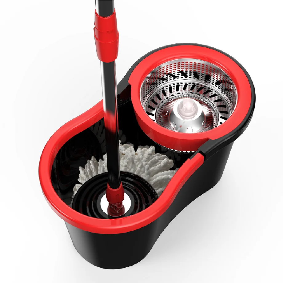 Швабра SOKOLTEC из нержавеющей стали вращающаяся микрофибры с ведром для мытья пола