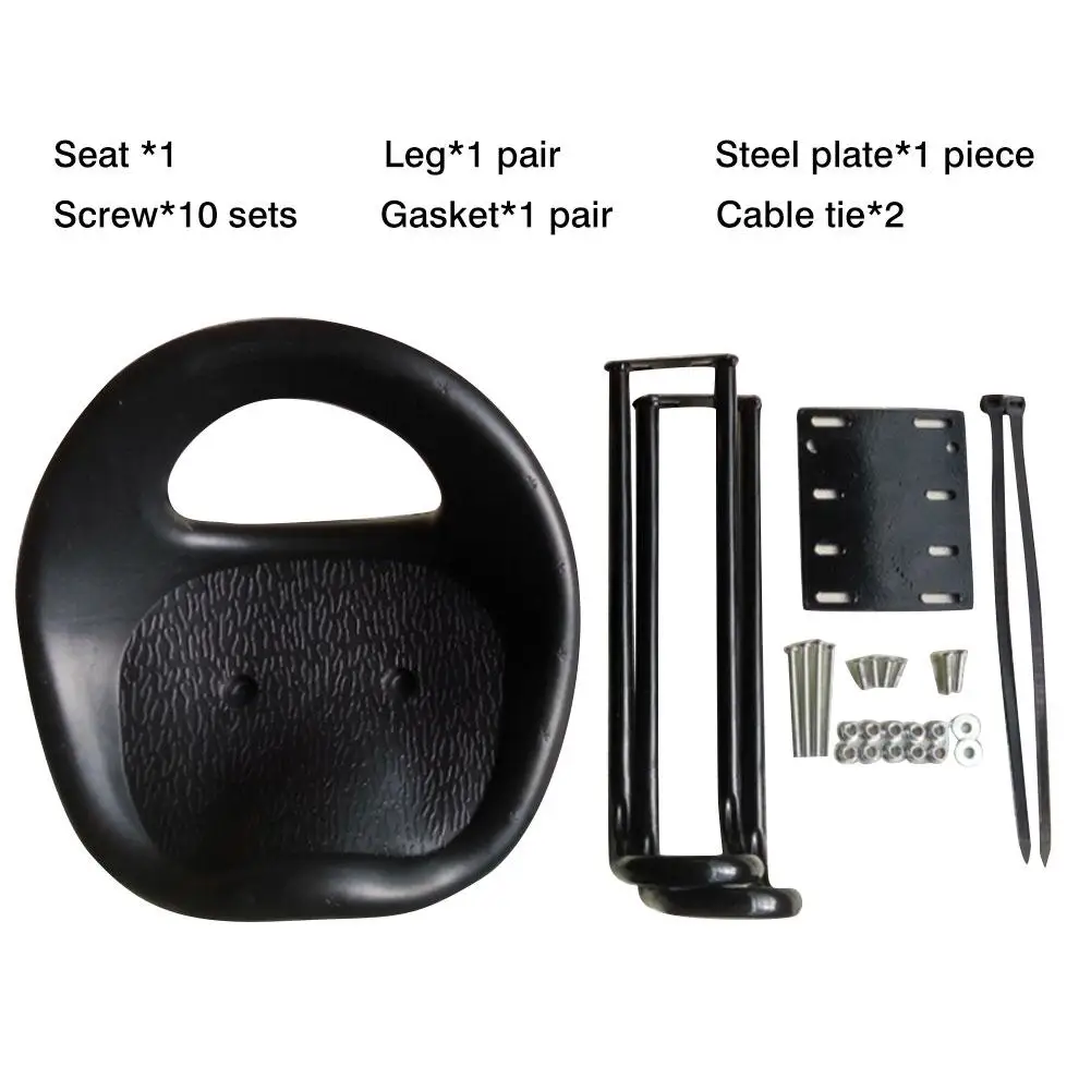 

Bike Kids Seat Mountain Bike Child Front Seat Portable Bike Front Mounted Safety Seat with Back Rest and Foot Pedals for Childre