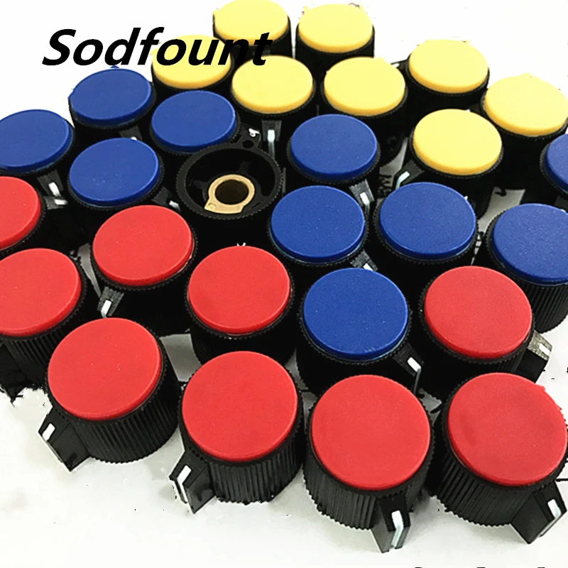 

10 шт. 19mmX16mm XN-118AX пластиковая регулировочная ручка, ручка потенциометра регулятор громкости KN113 Внутренний диаметр: 6 мм