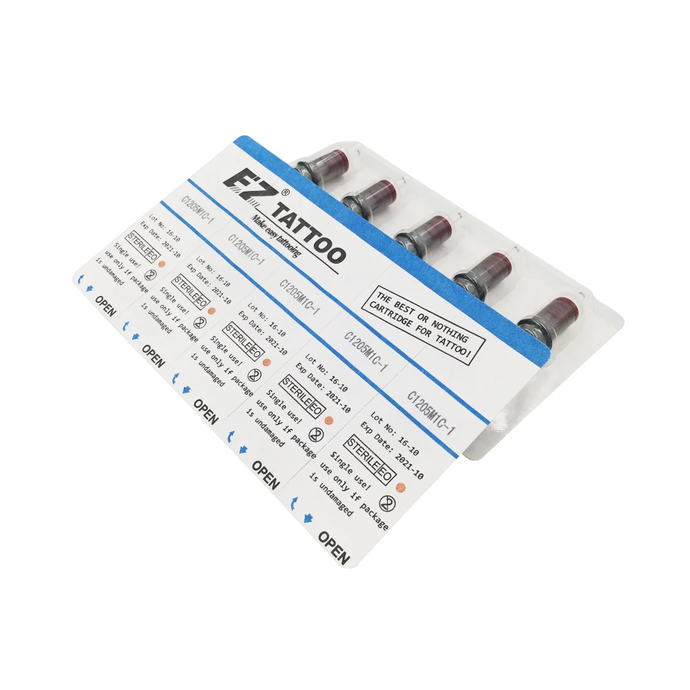 Картридж игл для татуажа EZ Revolution изогнутый Круглый магнум #12 (0 35 мм) длинный конус