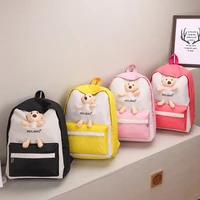 childrens backpack 2021 new cartoon bear hit color primary school bag small backpack cute zipper purse backpack