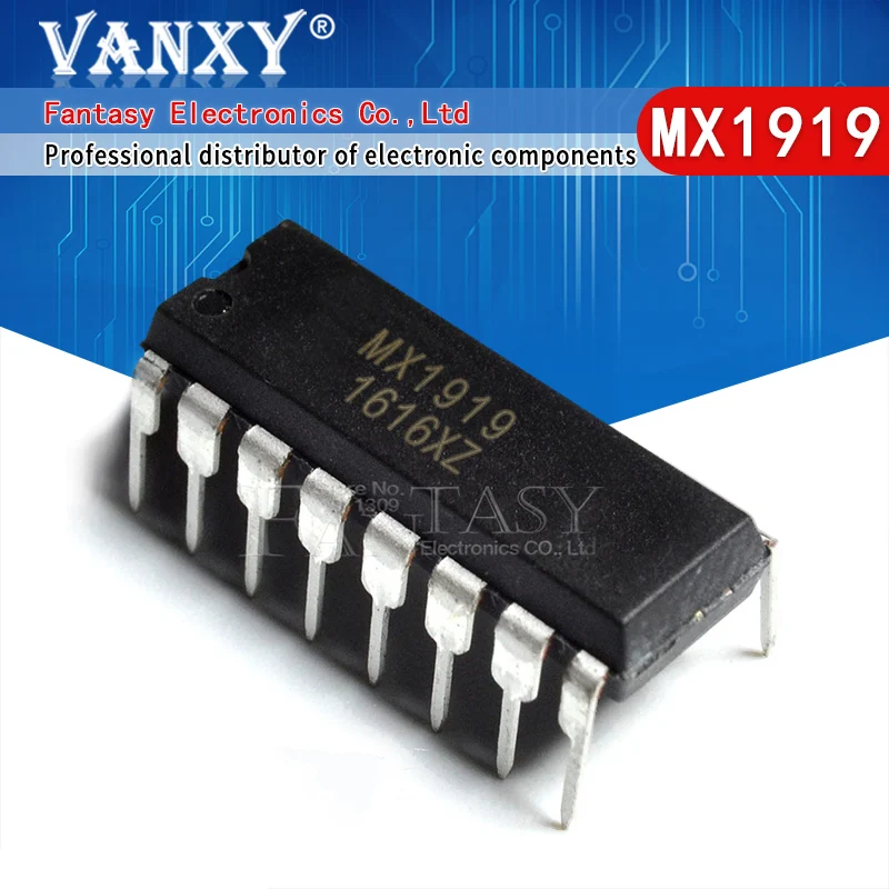 5 шт. MX1919 DIP-16 MX 1919 DIP16 DIP MX1919L | Электронные компоненты и принадлежности