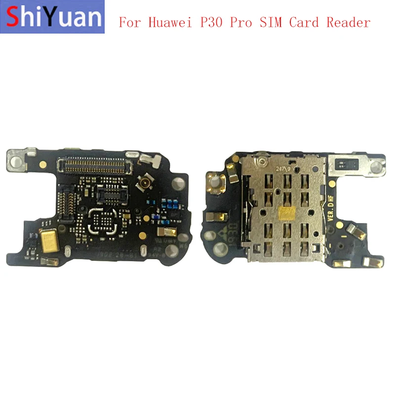 

100% Original SIM Card Reader Board Flex Cable With Mircrophone For Huawei P30 Pro SIM Card Flex Replacement Spare parts