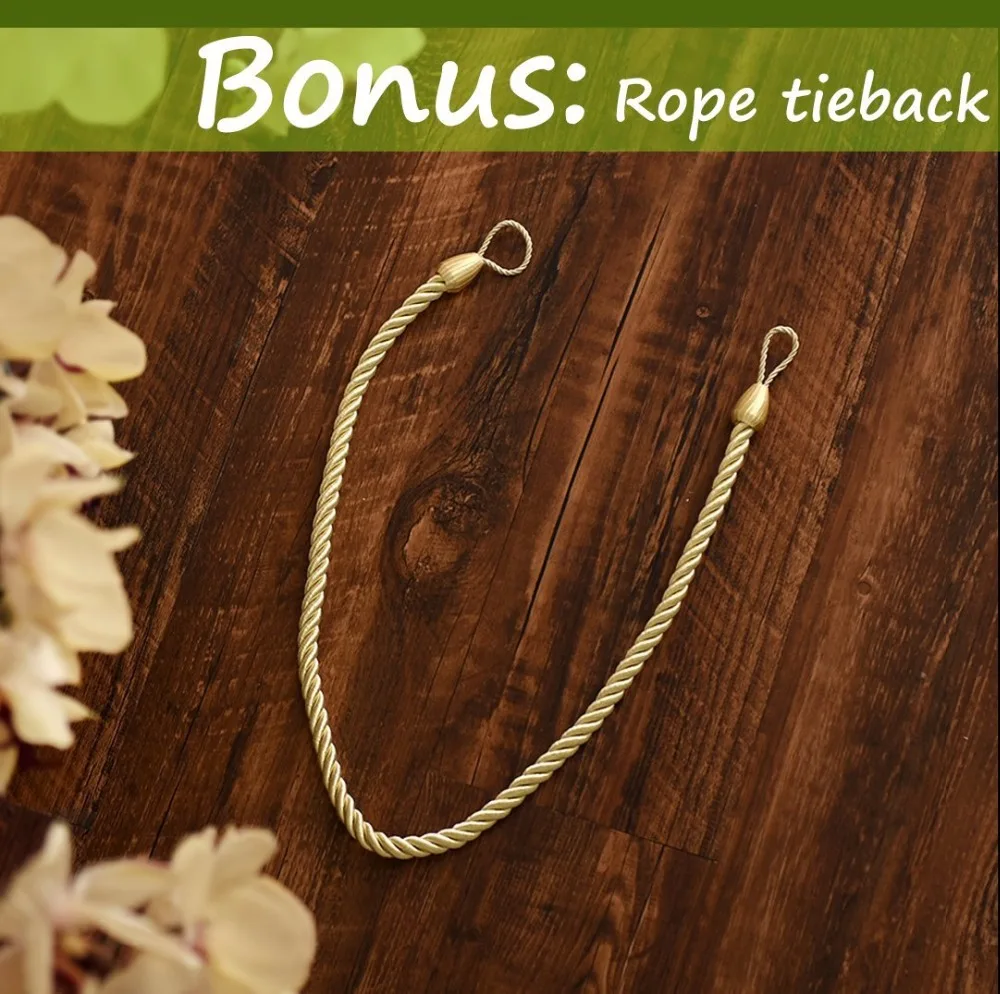 Летние белые комнатные и уличные занавески nictown элегантные водонепроницаемые с