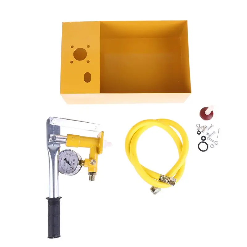

2.5MPa 25KG Water Pressure Gauge Manual Hydraulic Pump Tester with G1/2" Hose