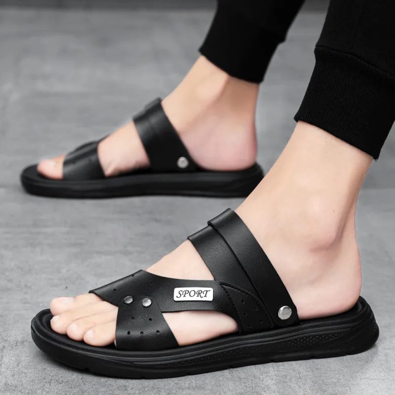 

Sandy Beach Luxury Fashion Comfortable Take A Shower Men Casual Shoes Home Breathable Handmade Trend High Quality Famous Brand