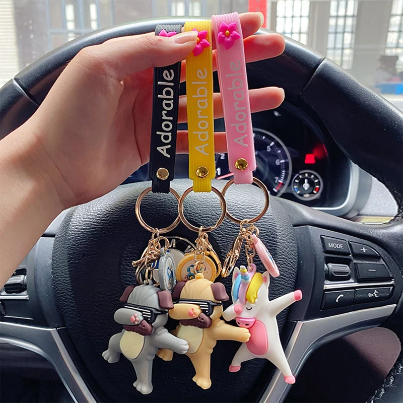 Брелок для ключей с подвеской в виде танцующих животных женщин и мужчин брелок