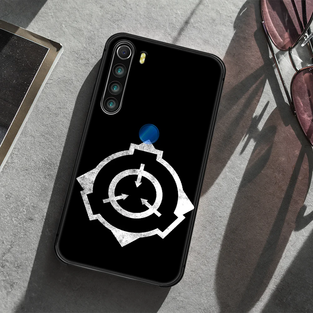 

scp Special Containment Phone Case Cover Hull For XIAOMI Redmi 7 7a 8 8a 9 10X NOTE 6 7 7s 8 8t 9 9s Pro Max black Bumper Tpu