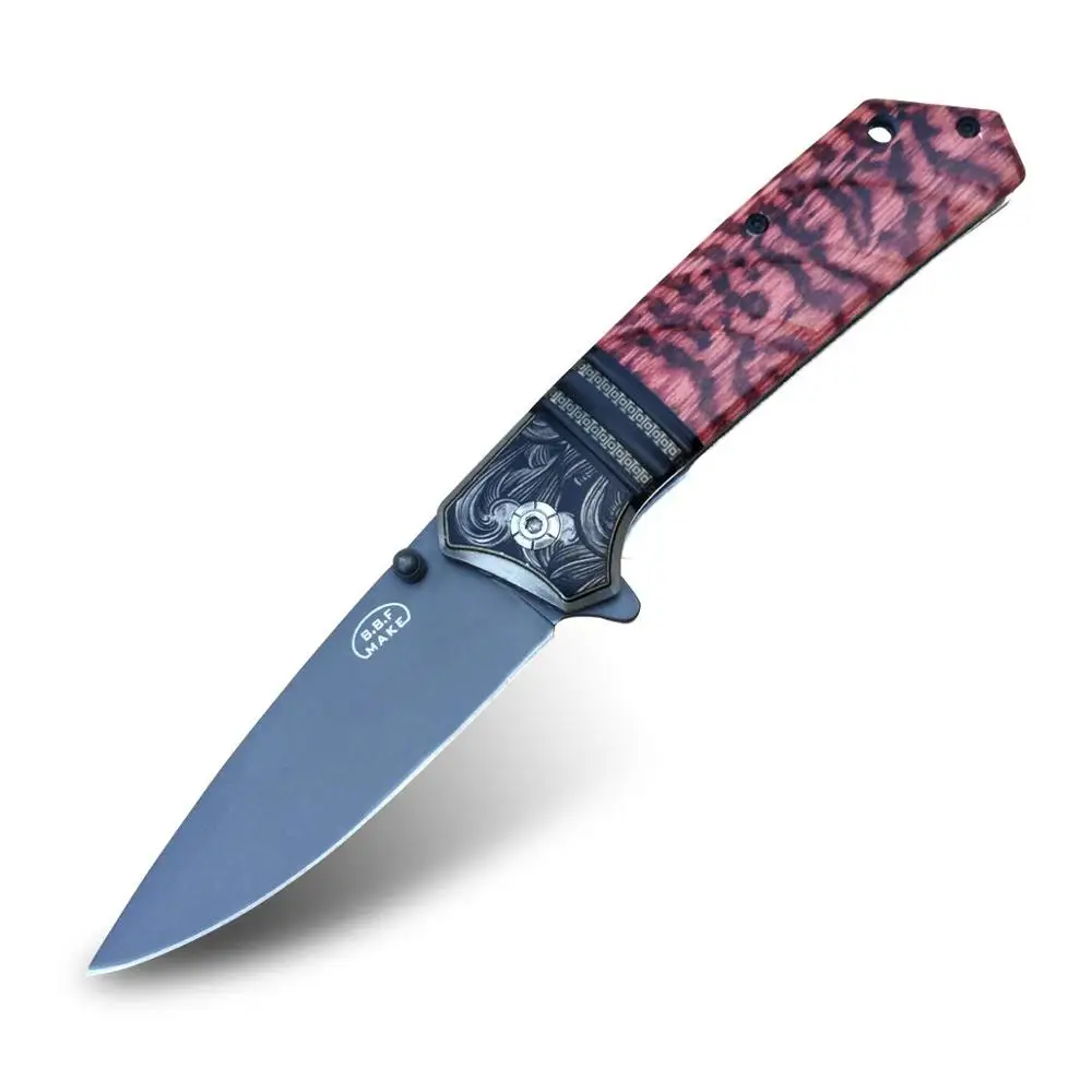 Складной нож охотничий карманный для выживания тактический 7CR13Mov стальная