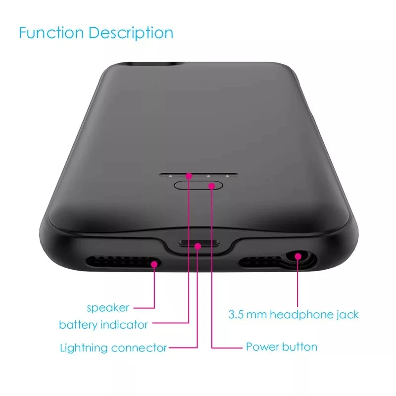 NTSPACE тонкие Чехлы для зарядного устройства iPhone 5 5s 5SE Powerbank чехол 4000 мАч Внешний