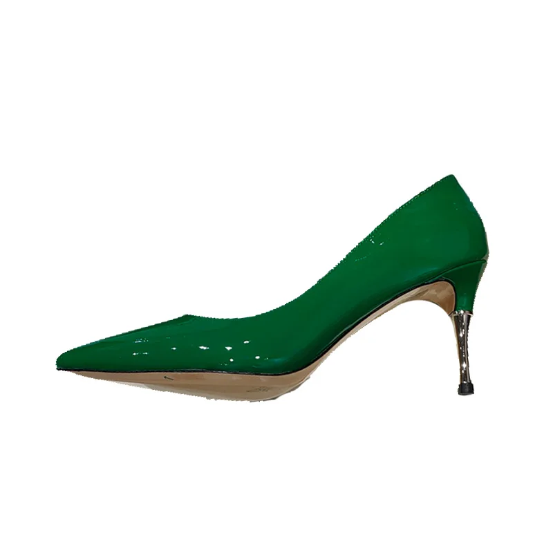 

Workplace Women's Shoes High Heels Pointed Toe Stilettos Pure Color Refined And Elegant Luxury High Heels Large Size 34-42