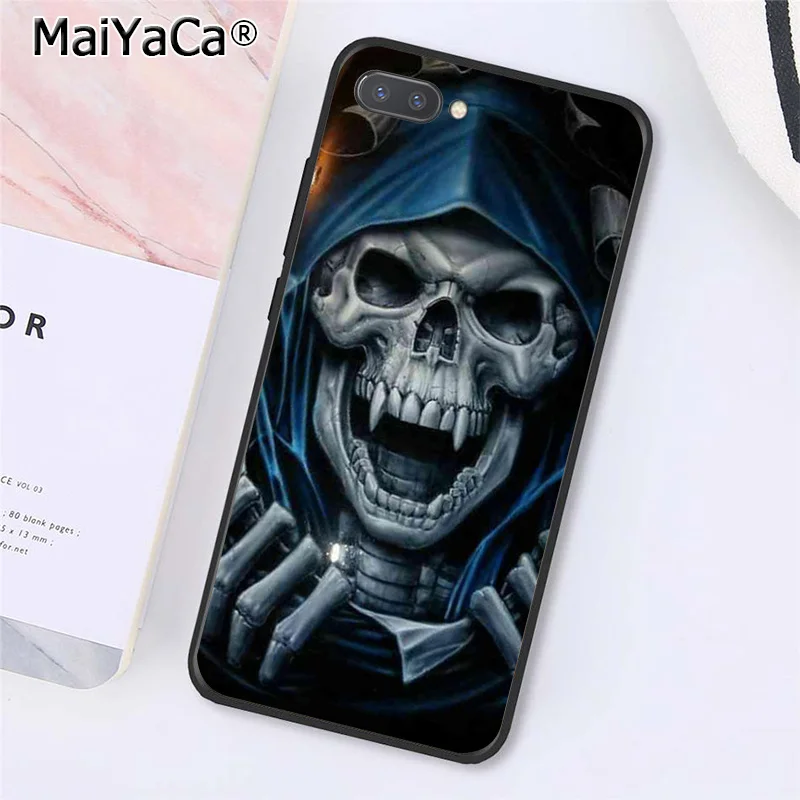 A11 MaiYaCa Grim Reaper Череп Скелет Капа чехол для телефона huawei Honor 8X9 10 20 Lite Honor 7A 7C Honor10i View 20 - Цвет: A11