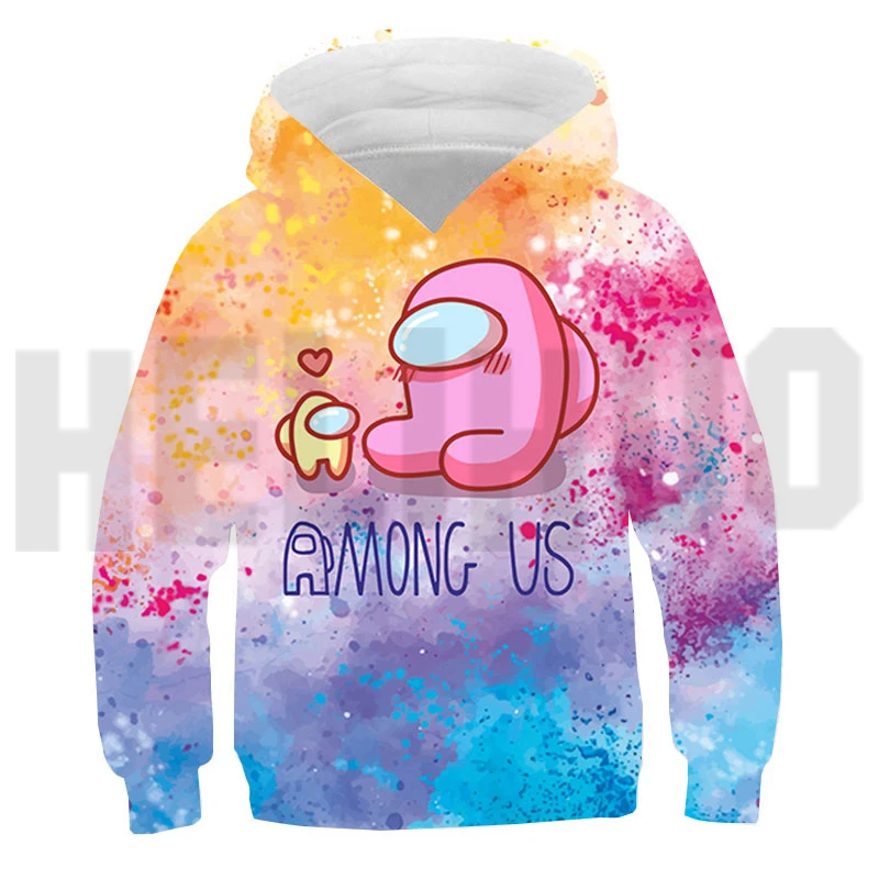 

Anime Video Game Sweatshirt Kids 3D Print Among Hoodie Impostor Graphic Sudadera Hombre Plus Size Streetwear Adults Pullover