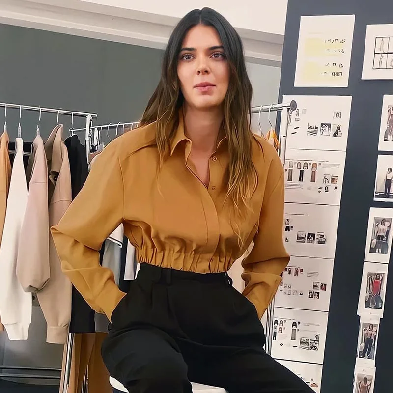 

Женская Повседневная Блузка с длинным рукавом, Осень-зима 2021