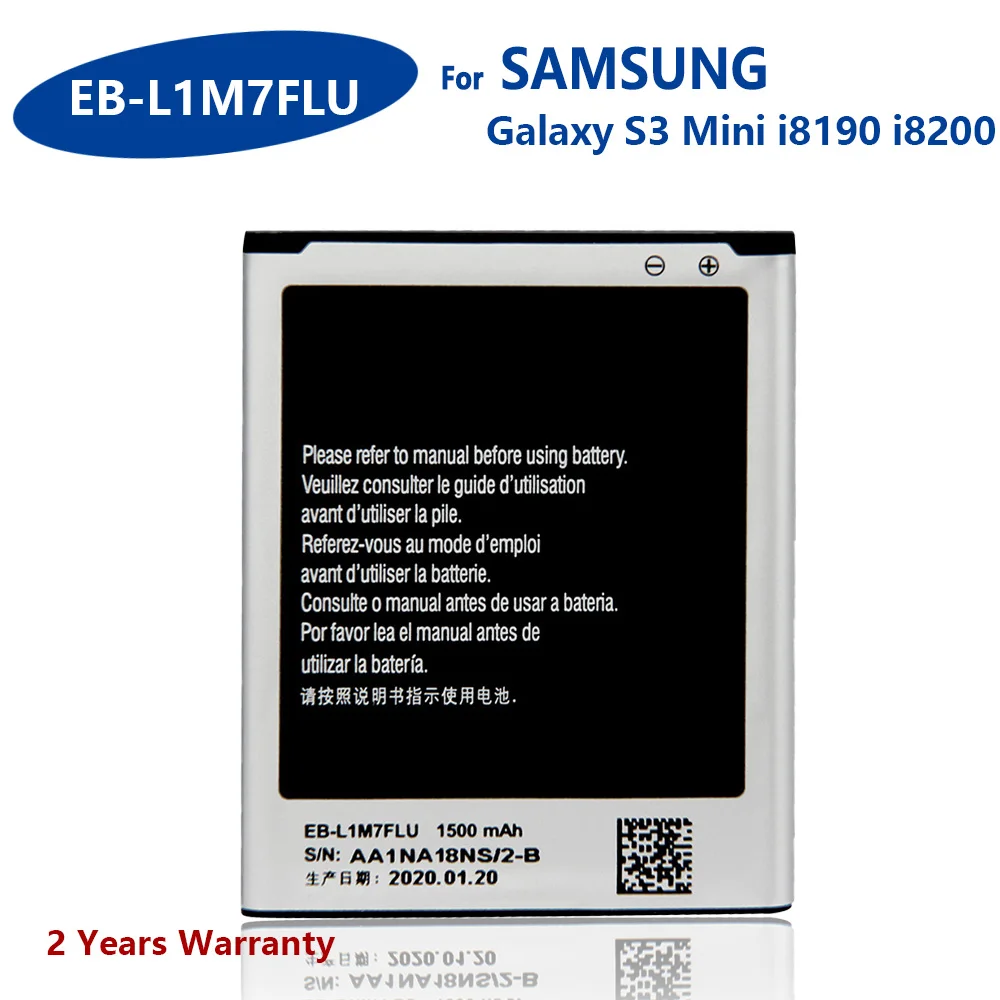 

100% Оригинальный аккумулятор для телефона Galaxy S3 Mini S3Mini I8190N I8190